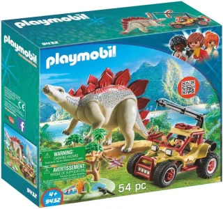 Playmobil The Explorers 9432 - Forschermobil mit Stegosaurus und Seilwinde