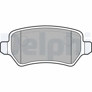 Delphi Bremsbel?ge hinten Opel Astra Combo Corsa Meriva Zafira LP2209