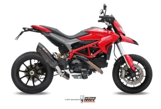 Sport Auspuff MIVV Suono Steel Black Ducati Hypermotard 821 / Hyperstrada 821 Bj. 2013-2015 +ABE