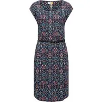 Ragwear Shirtkleid Lilithe Ikat stylisches Damen Sommerkleid mit Taillengürtel