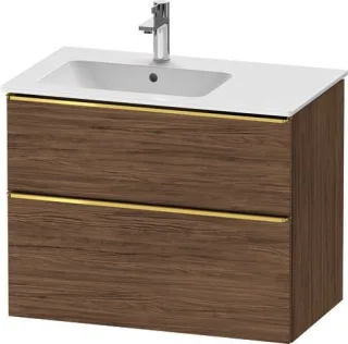 Duravit D-Neo Waschtischunterbau wandhängend Nussbaum dunkel Matt 810x462x625 mm - DE4366034210000 DE4366034210000