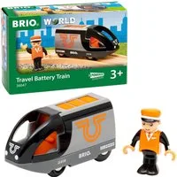 BRIO® Spielzeug-Eisenbahn BRIO® WORLD, Orange-schwarzer Reisezug