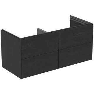 Ideal Standard Doppelwaschtisch-Unterschrank Conca 4 Auszüge o.Platte 1200x505x550mm Eiche gefl., T5 T5517Y4