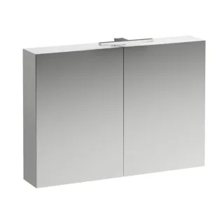 LAUFEN Base LED-Spiegelschrank H4028521102601 100x70x18,5cm, Weiß Matt