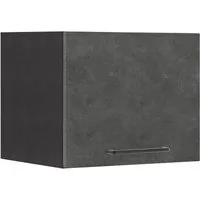 KOCHSTATION Klapphängeschrank KS-Tulsa 40 cm breit, mit 1 Klappe, schwarzer Metallgriff, MDF Front