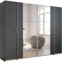 rauch Schwebetürenschrank Kleiderschrank Drehtürenschrank Schrank Garderobe KRONACH (in 3 Ausstattungen BASIC/CLASSIC/PREMIUM, Breiten 225/268/311/354 cm) Kombischrank optional mit 1 oder 2 Spiegel viele Böden MADE IN GERMANY