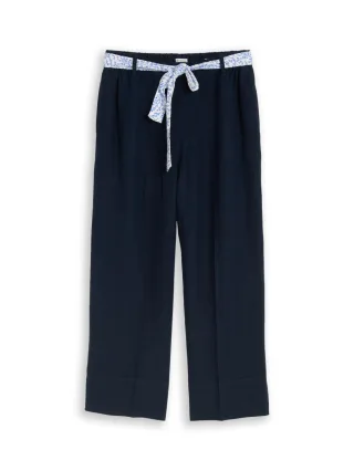 Tom Tailor - Culotte mit Bindegürtel blau - Gr. - 28