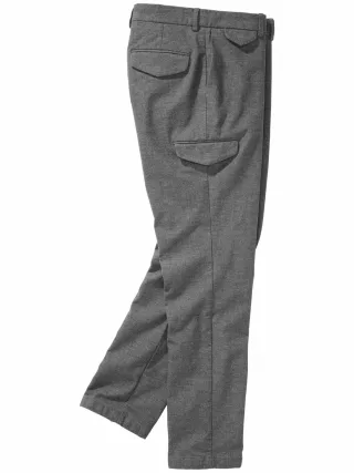 Mey & Edlich Herren Business-Cargohose Grau 46 % Baumwolle, 33 % Polyester, 18 % Viskose, 3 % Elasthan