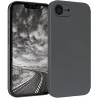 EAZY CASE Handyhülle für Apple iPhone 16e Hülle Silikon 6,1 Zoll, Hülle mit Kameraschutz Handycase Soft Smart Slimcover matt Dunkelgrau