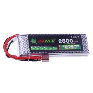 LION 7.4v 2800mAh 30C 2S LiPo Battery T Plug for RC Car