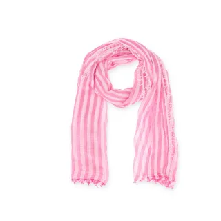 Halsüberkopf Accessoires - Schal Stripe 195x75 pink - Gr. - OS