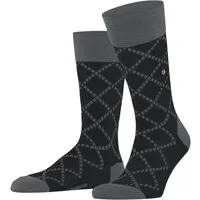 Burlington Socken Ferry Road Einheitsgröße 40-46, Rauten-Design, wärmende Wollmischung