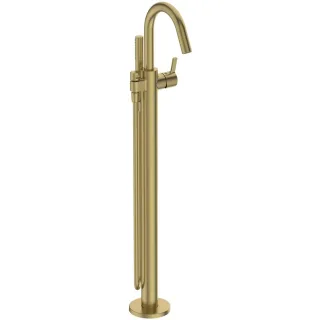 Ideal Standard freistehende Badewannenarmatur Joy mit Stick-Handbrause Ausladung 190mm Brushed Gold BD461A2