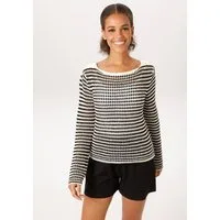 Aniston CASUAL Strickpullover mit Lochmuster in Häkel-Optik