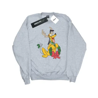 Disney - "Pluto Christmas Reindeer" Sweatshirt für Herren (Grau)