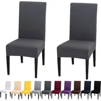 BTTO Stuhlhusse Stuhlhusse Universal Stretch Stuhlbezug Stuhlüberzug,Einfarbig, Elastische Stretch Husse