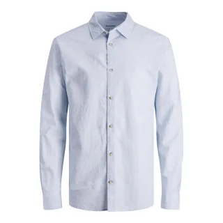 Jack & Jones Linnen Shirt Blau