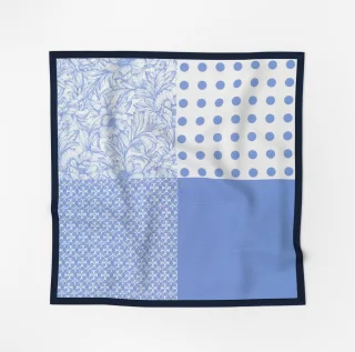 OLYMP Signature - Pocket Square Signature D.2829 bleu - Gr. - OS