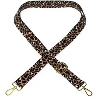 EAZY CASE Schulterriemen Ersatz Taschenriemen Boho Style Wechselband Taschenriemen Leo Festivalbag verstellbar Schwarz Braun