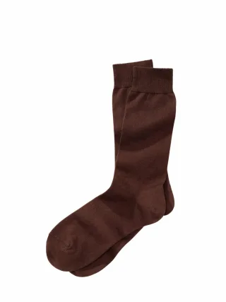 Mey & Edlich Herren Italienische Businesssocke Braun 80 % Baumwolle, 20 % Polyamid
