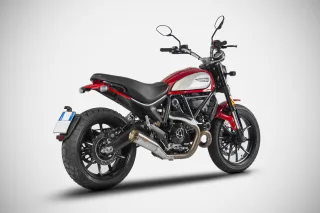 Sport Auspuff ZARD ZUMA Edelstahl Ducati Scrambler 800 Bj. 2020-2022 EURO-5 eintragungsfrei