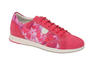 Geox D62H5A Damenschuhe Pink Coral Sportliche Halbschuhe atmungsaktiv wasserd...