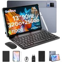 DOOGEE U13 Android 16 Tablet mit tastatur und Stift, 13 Zoll, 256GB, 11000mAh Tablet (13", Android 16, 90Hz, 13MP+8MP, 7,8mm dünn, WiFi5, GPS, GeminiAl)