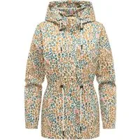 Ragwear Anorak Eddens Print Übergangsjacke mit Animal-Print und Kapuze