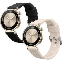 kwmobile Smartwatch-Armband 2x Uhrenarmband für Huawei Watch GT6 41mm / GT5 Pro 42mm / GT5 41mm, Fitnesstracker Band Set aus TPU Silikon - Ersatzarmband Smartwatch