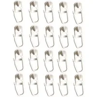 Clever-Kauf-24 Gardinengleiter Klick-Gleiter Haken 3,5-4mm 20 Stück Gardinengleiter Innenlauf, (20-St)