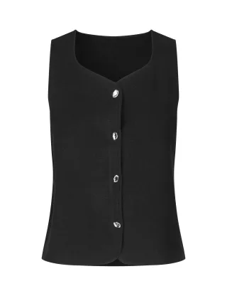 mbym - Westentop - Hearttie-M schwarz - Gr. - XS
