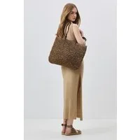 C&CITY Strandtasche Stroh Schultertasche
