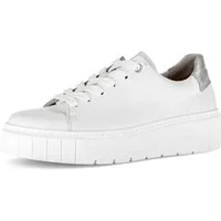 Gabor DAVOS Plateausneaker Freizeitschuh, Halbschuh, Schnürschuh mit Kontrastbsatz, H-Weite