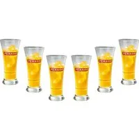 Pernod Gläser-Set 6x Gläser 2cl geeicht Markenglas transparent, 6-tlg.