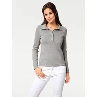 heine Strickpullover Polopullover Langarm Feinstrick