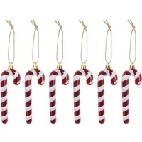 Trend Line Christbaumschmuck TrendLine Zuckerstangen aus Kunststoff 12 cm