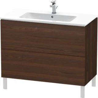 Duravit L-Cube Waschtischunterbau bodenstehend Nussbaum gebürstet Matt 1020x481x704 mm - LC662706969 LC662706969