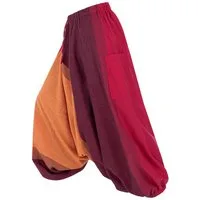 KUNST UND MAGIE Haremshose Unisex Haremshose onesize Bunt Hippie Goa Fair Boho Baggy Pluder-Hose