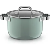 WMF Kochtopf Fusiontec Mineral Pro, Kochtopf mit Deckel, 20 cm, Eucalyptus Haze, Fusiontec (Induktionsgeeignet, 1-tlg., 20 cm), Made in Germany