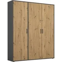 rauch Kleiderschrank VOYAGER Garderobe Wäscheschrank Schlafzimmer (in 3 verschiedenen Ausstattungen BASIC/CLASSIC/PREMIUM) mit 2 modernen Griffvarianten, viel Stauraum MADE IN GERMANY