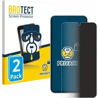 BROTECT Displayschutzfolie Sichtschutzfolie für Samsung Galaxy S22 5G, 2 Stück, Anti-Spy Privacy Sichtschutz Blickschutzfolie Blaulicht-Schutz