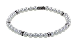 konplott - Armband - Pearl Shadow grau/silver