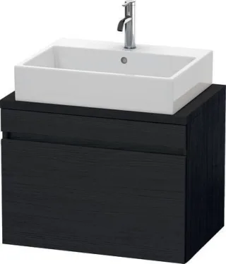 Duravit DuraStyle Konsolenwaschtischunterbau wandhängend Eiche Schwarz Matt 700x478x512 mm - DS53010 DS530101616