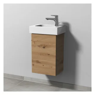 Sanipa 3way Waschtischunterbau zu Geberit iCon Waschtisch mit 1 Tür, Eiche Natural-Touch SM65785