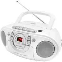 Soundmaster SCD5100WE tragbarer CD-Player Radiorecorder Kassettenrecorder AUX CD-Radiorecorder