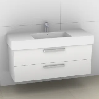 Artiqua 411 Waschtischunterschrank für Vero 032912 Weiß Hochglanz, 411-WU2L-D10-7016-68 411-WU2L-D10-7016-68