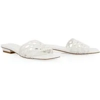 Marc Cain Collections Leo's Oasis Pantolette Blockabsatz, Hochzeitsschuh, Sommerschuh mit Lasercuts