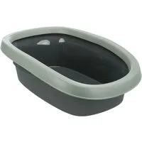TRIXIE Katzentoilette Katzentoilette Carlo - anthrazit/grau-grün - 38 × 17 × 58 cm