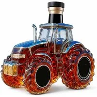 Deggelbam Karaffe Bulldog Traktor Glaskaraffe Förster & Bauer, (Whisky-/Schnapskaraffe, 300ml Fassungsvermögen), Geschenk für Männer, Handwerker & Landwirte – Männergeschenk!