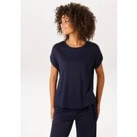 Aniston CASUAL T-Shirt mit fixiertem Ärmel-Umschlag